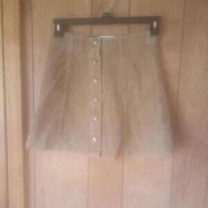 b. Original Women's Brown Corduroy Short Skirt Size M
